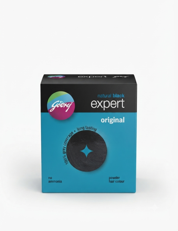 Godrej Expert Original Powder Hair Colour (Natural Black) | 30gm
