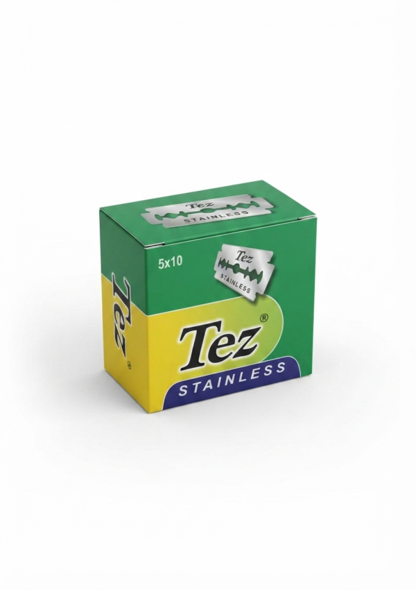 Tez Stainless Double Edge Safety Razor Blades | 50 Blades