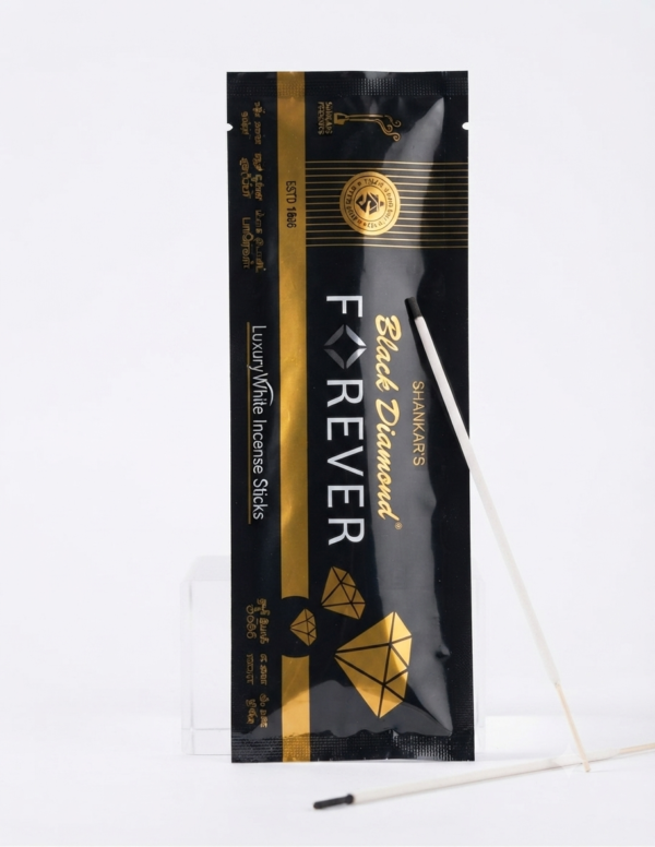 Shankar's Black Diamond Forever Luxury White Incense Sticks