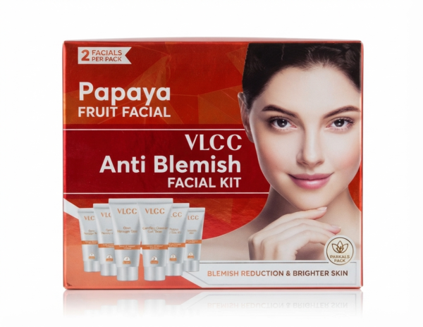 VLCC Papaya Fruit Facial Anti Blemish Facial Kit | 60 gm