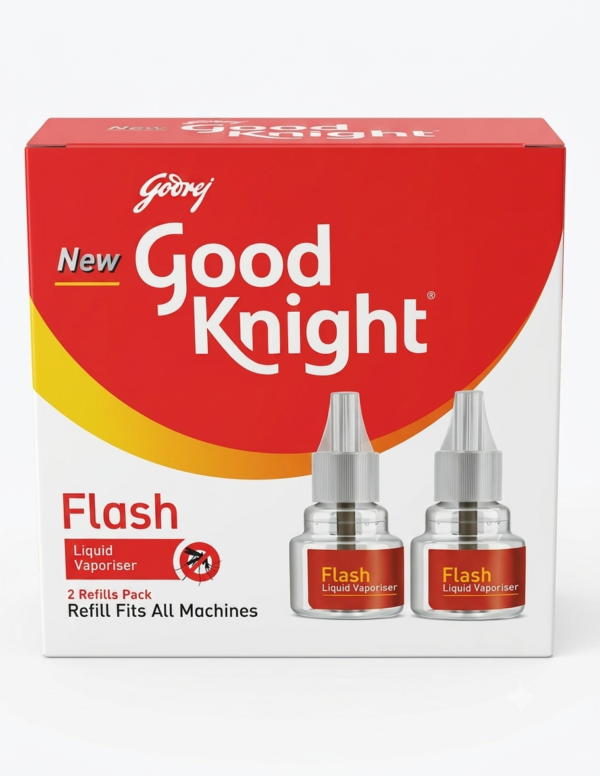 Godrej Goodknight Flash Liquid Vaporiser Refills (2 Refills Pack)