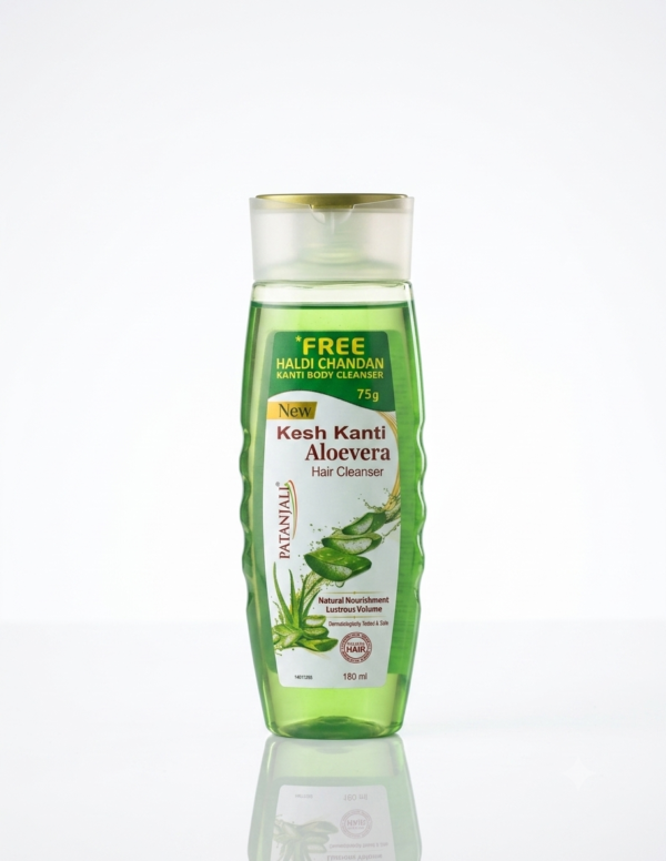 Patanjali Kesh Kanti Aloevera Hair Cleanser (180ml)