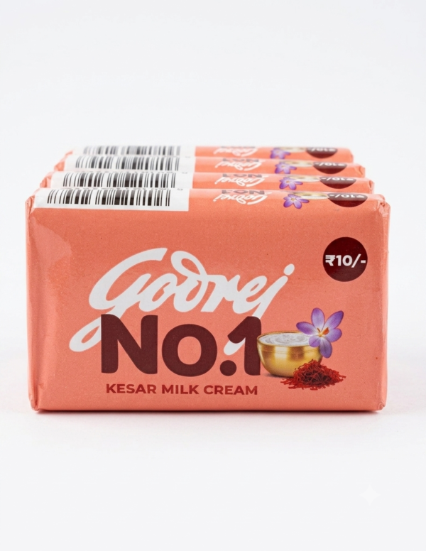 Godrej No.1 Kesar Milk Cream Soap - Multipack