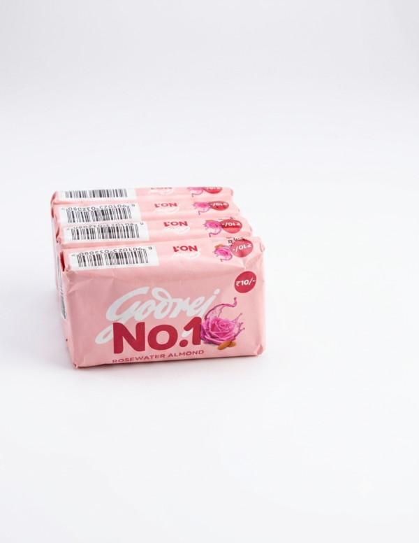 Godrej No.1 Rosewater Almond Soap - Multipack