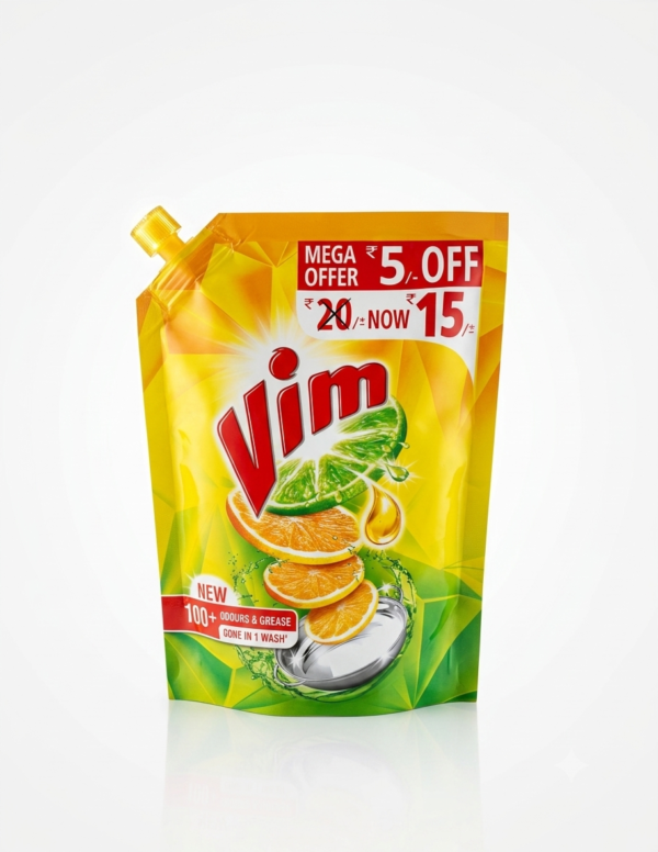 Vim Dishwash Liquid Gel Pouch