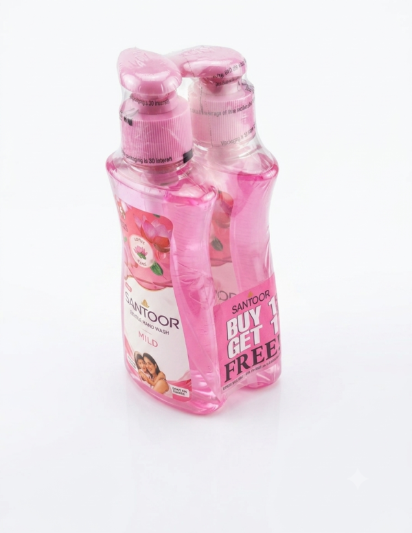 Santoor Mild Gentle Hand Wash (Buy 1 Get 1 Free)