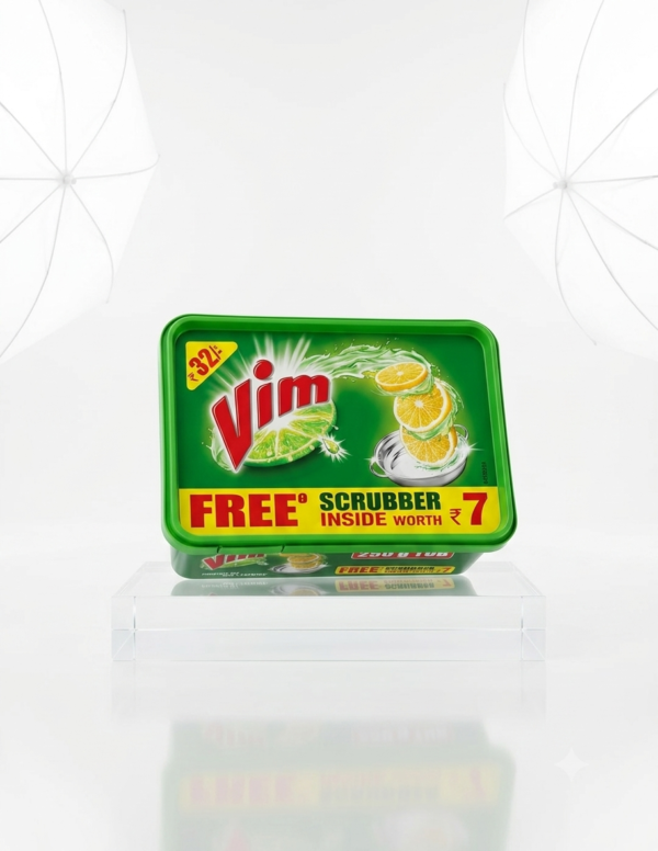 Vim Dishwash Anti-Bacterial Tub (With Free Scrubber)