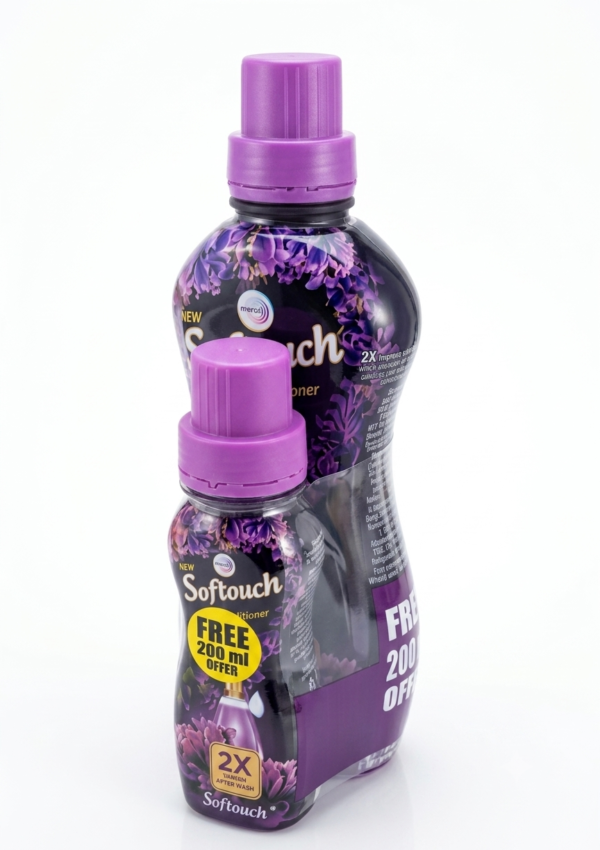 Softouch Fabric Conditioner (Floral Freshness - Value Pack with Free 200 ml)